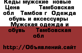 Кеды мужские, новые › Цена ­ 700 - Тамбовская обл., Тамбов г. Одежда, обувь и аксессуары » Мужская одежда и обувь   . Тамбовская обл.